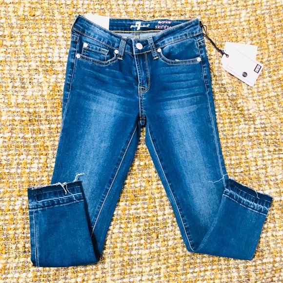 Girl’s Distressed Skinny Jeans - Picture 1 of 7